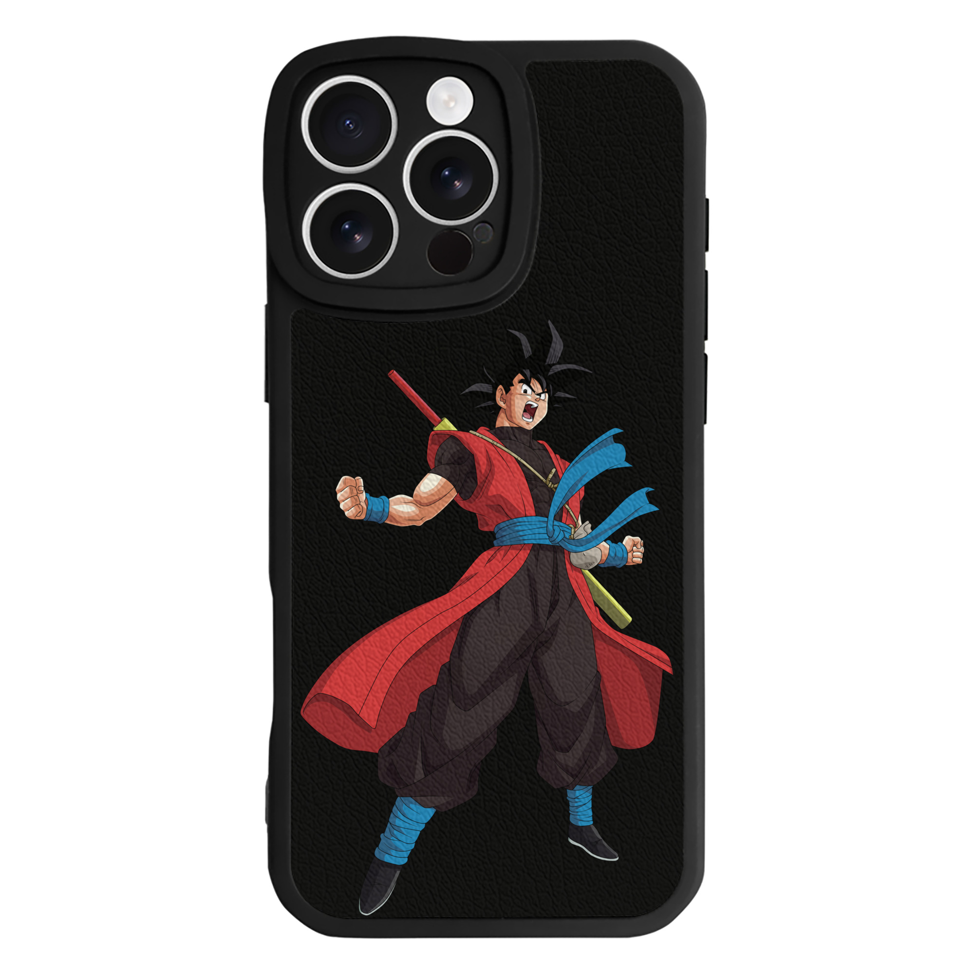 （画像用） ドラゴンボール 孫悟空（そん ごくう）Son Goku カカロット DRAGON BALL Kakarotto 【iPhone 16シリーズ対応】シリコンスマホケース（レザー調） 材質：シリコン